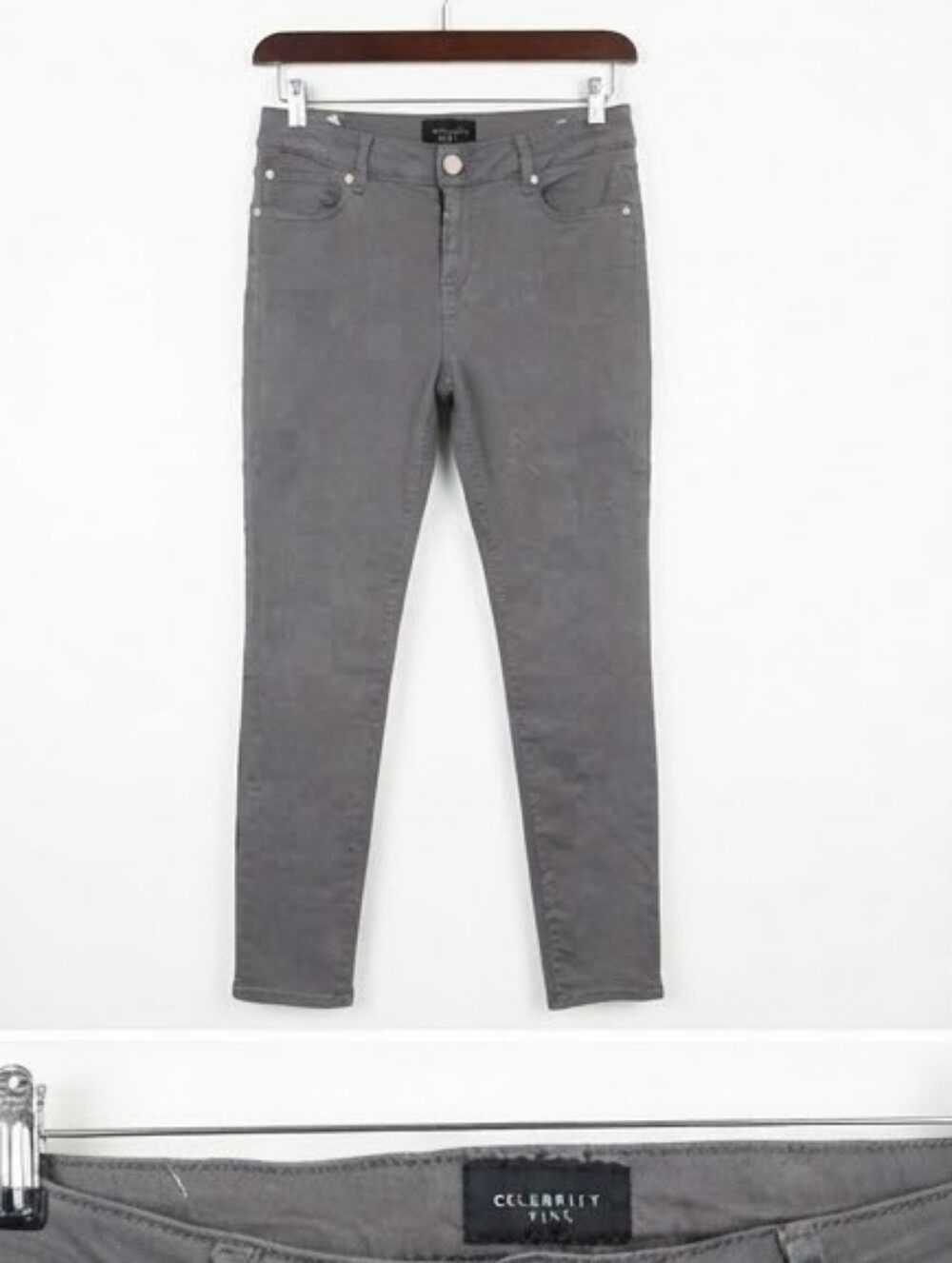 Celebrity Pink Women's Skinny Jeans in Gray